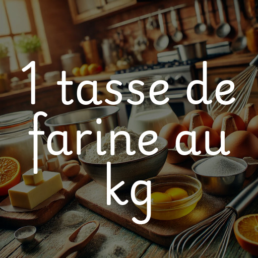 1 tasse de farine au kg