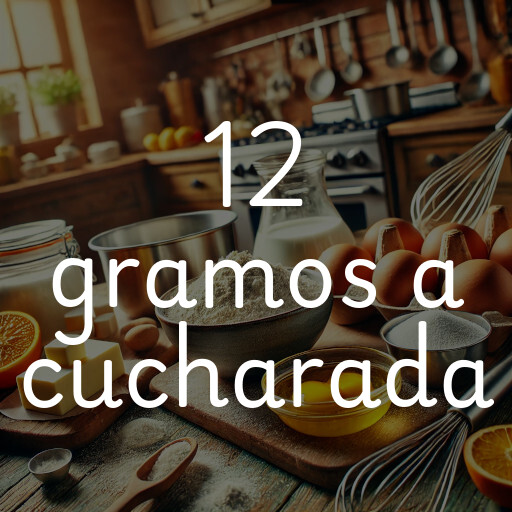 12 gramos a cucharada