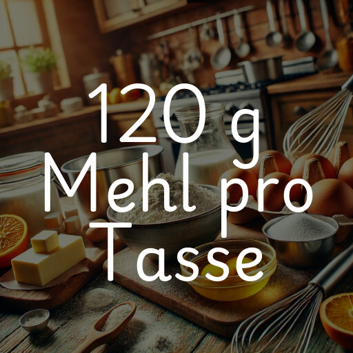 120 g Mehl pro Tasse